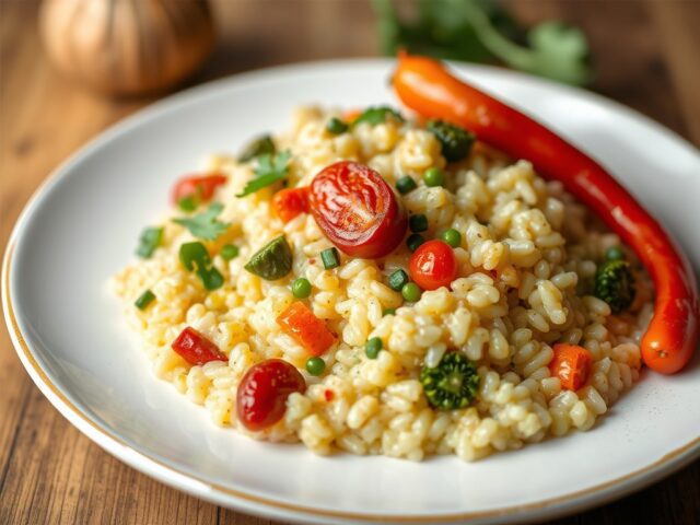 Risotto met vergeten groenten en gember