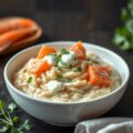 Risotto met zalm, whisky en ricotta