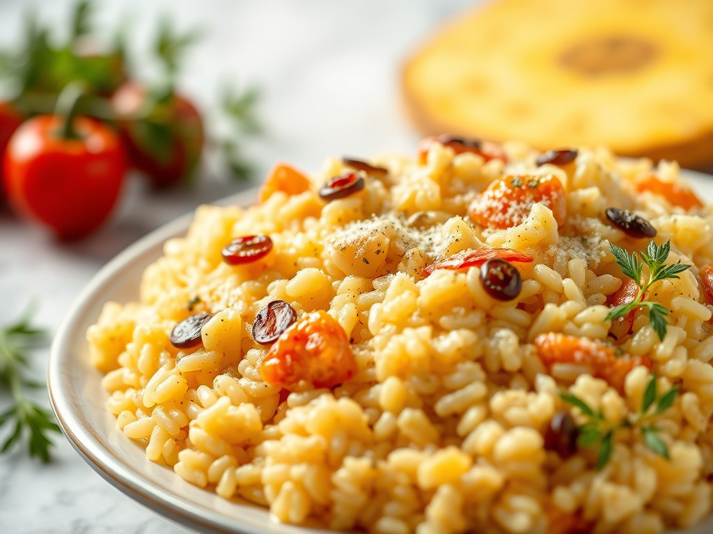 Risotto Valenciana, AI-gegenereerde illustratie