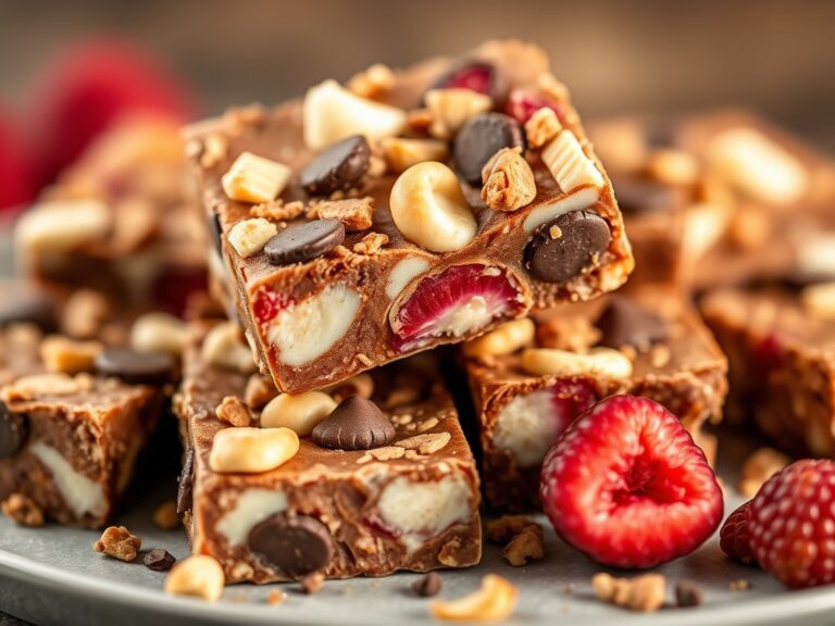 Rocky road slices