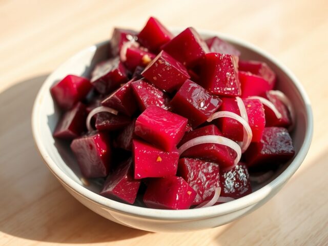 Rode bieten salade (lauw-warm)