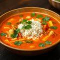 Rode curry soep