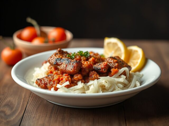 Rode mul met chermoula