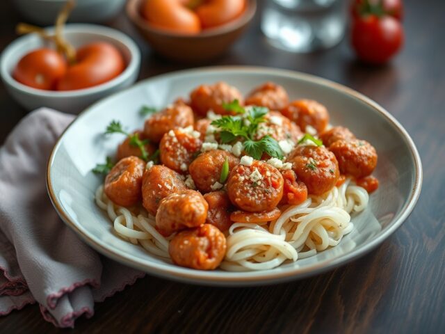 Rode poon gebakken met droge worst (zie opm)