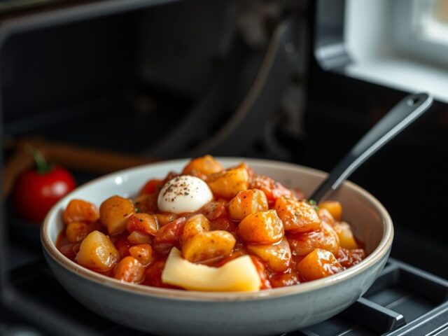 Rode stamppot uit de oven — AI-gegenereerde illustratie