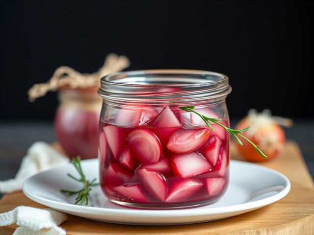 Rode uien compote