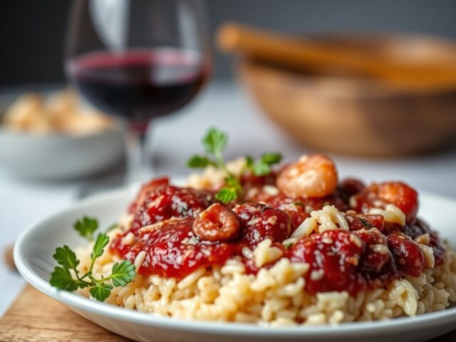 Rode Wijn risotto