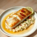 Rog gevuld met aardappelrisotto