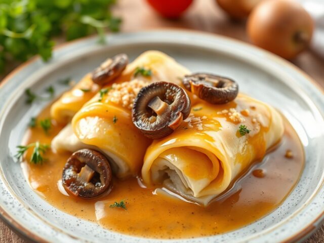 Rollade met jachtsaus