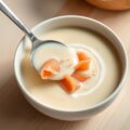 Romige bloemkoolsoep met gerookte zalm