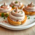 Romige hammousse voor op een toastje