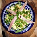 Romige pasta met gerookte paling