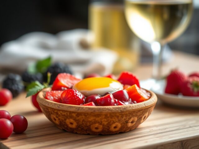 Roodfruit met Riesling