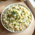 Roomrisotto met groene asperges