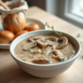 Roomsaus van kastanjechampignons (zie opm)