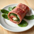 Rosbiefrolletje met spinazie en brie