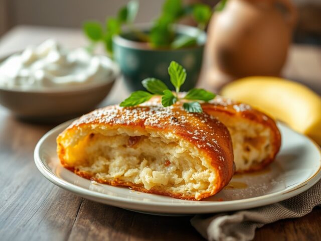 Rotti koekoes met kruiden=gestoomde cake — AI-gegenereerde illustratie