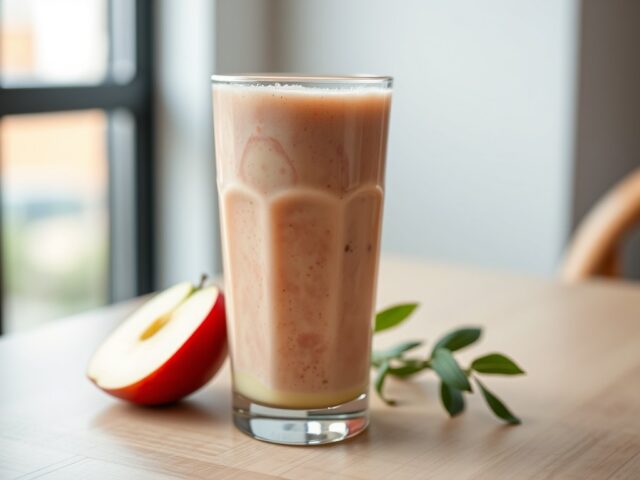 Roze -groene- smoothie
