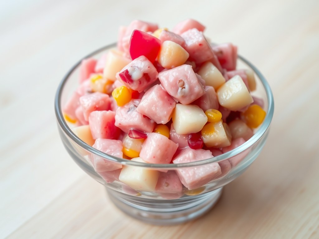 Roze huzarensalades (uit potjes), AI-gegenereerde illustratie
