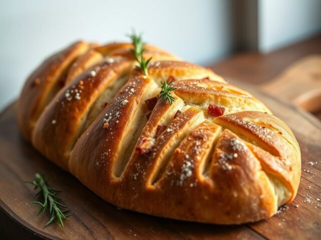 Rozemarijn chorizo fougasse