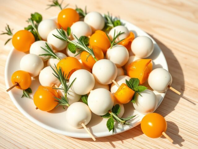 Rozemarijn spiesje met mozzarella
