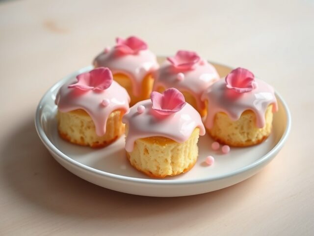 Rozencakejes met glazuur