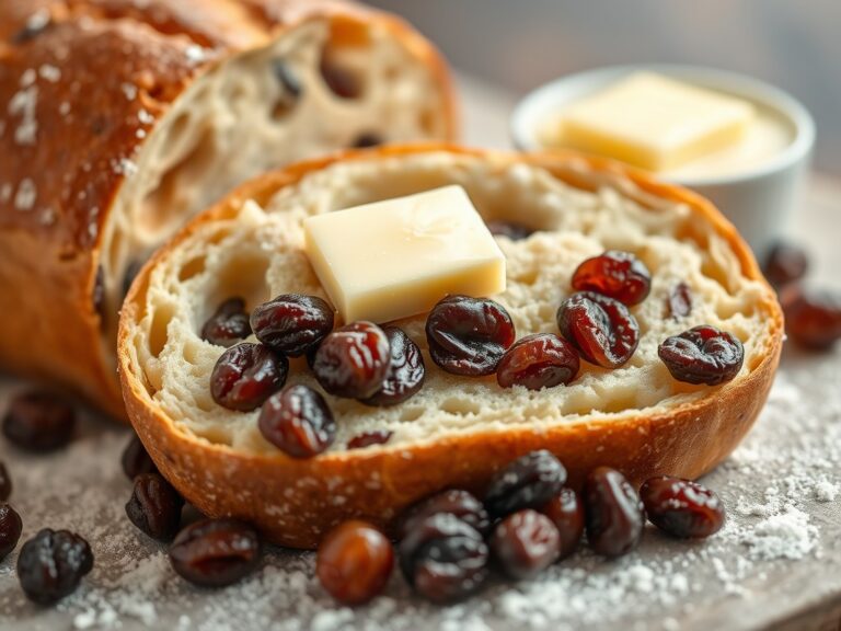 Rozijnen brood