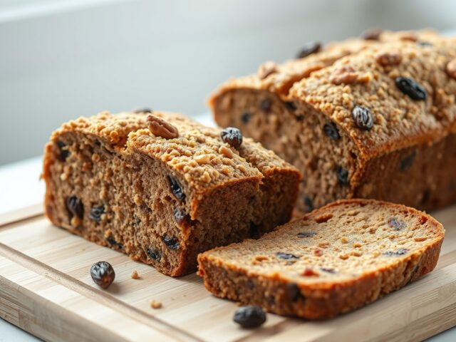 Rozijnen notenbrood met speculaastopping
