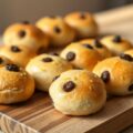 Rozijnen uitdeelbolletjes brood