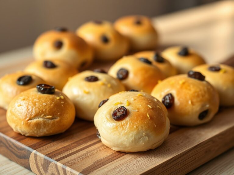 Rozijnen uitdeelbolletjes brood