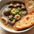 Runderbouillon met paddestoelen