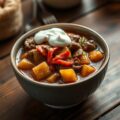 Rundergoulash met aardappelen