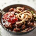 Runderragout in rode wijnsaus