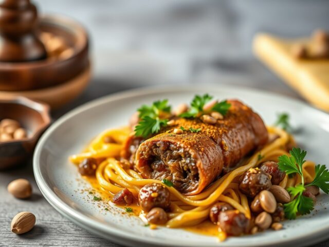 Runderrollade met krokante korst