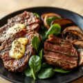rundersteaks met knoflookboter