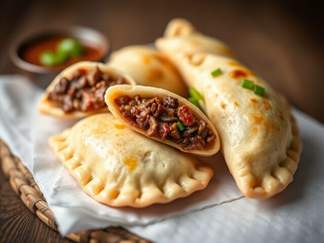Rundvlees empanadas — AI-gegenereerde illustratie
