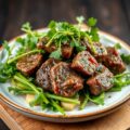 Rundvleessalade met asperges en rucola