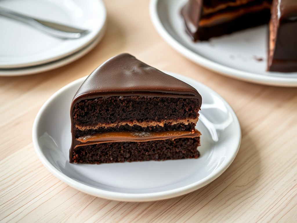 Sacher taart, AI-gegenereerde illustratie