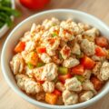 Salade met kip en paprika