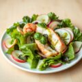 Salade met kreeft en basalicumdressing