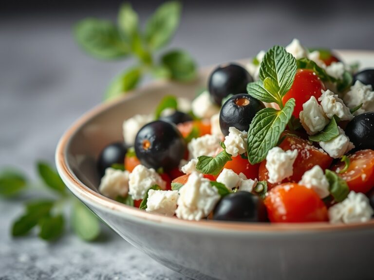 Salade met lamsvlees