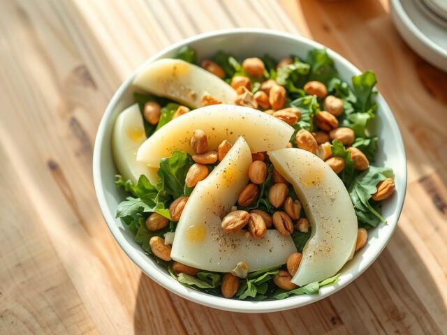 Salade met meloen en noten