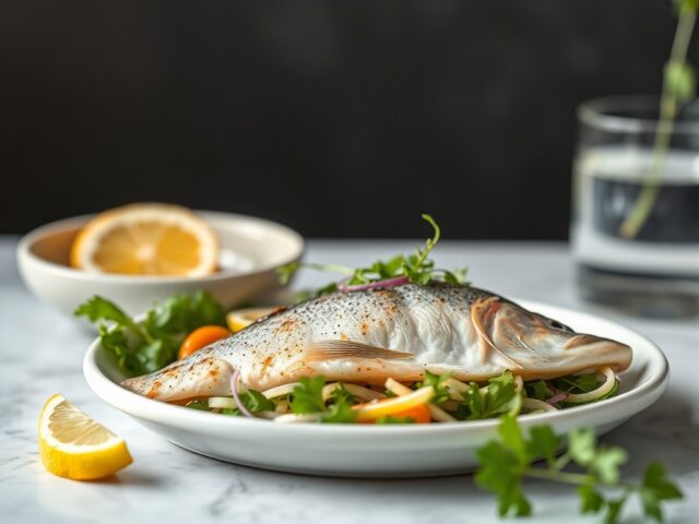 Salade met Rode Bietjes en Gerookte Forel