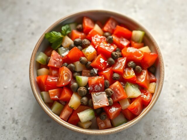 Salade met Tomaten en Kappertjes
