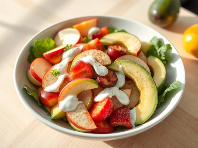 Salade met Vruchten en Avocado