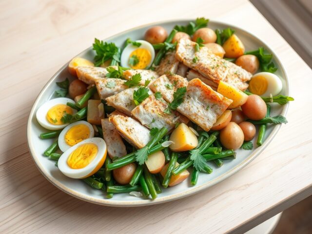 Salade Nicoise met makreel