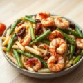 Salade van asperges en scampi’s