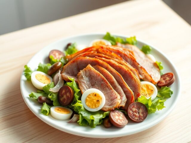 Salade van eendenborstfilet