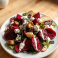 Salade van gepofte bietjes en cashewnoten