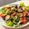 Salade van gerookte groenten